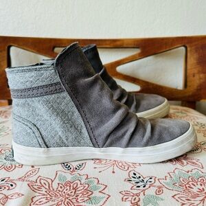 Sperry Gray High-Top Slip-On Sneakers